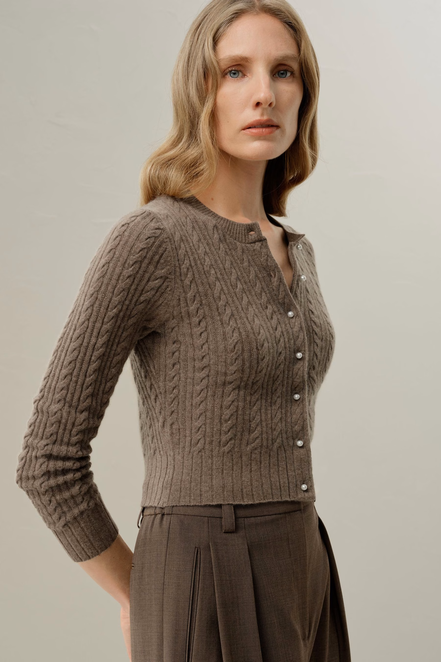 LILYSILK X LYDIA MILLEN El Cárdigan Hawthorn