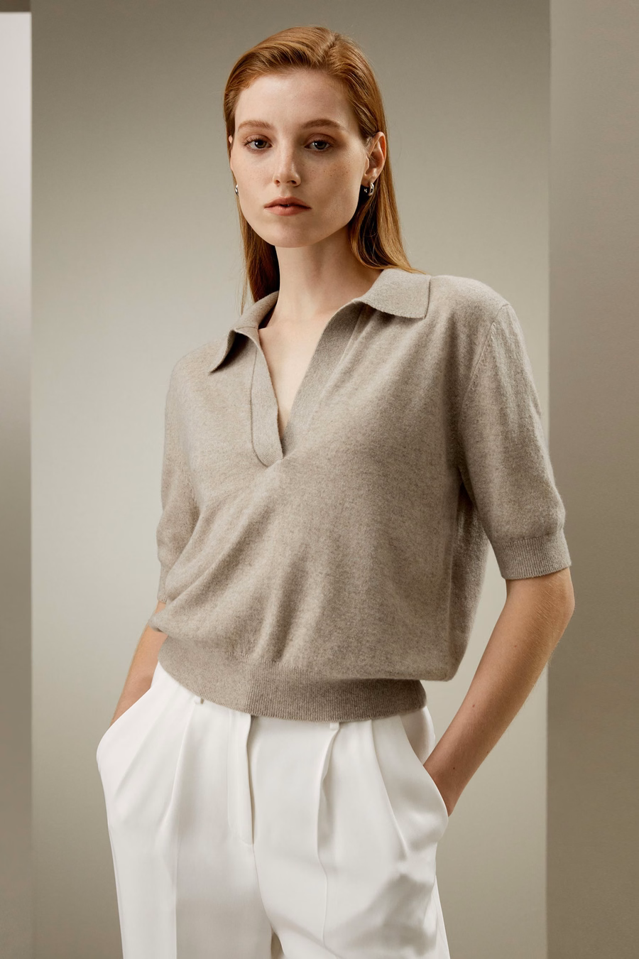 Polo de lana merino ultrafina