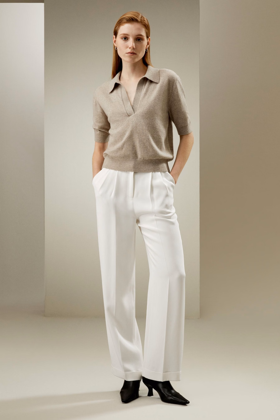Polo de lana merino ultrafina