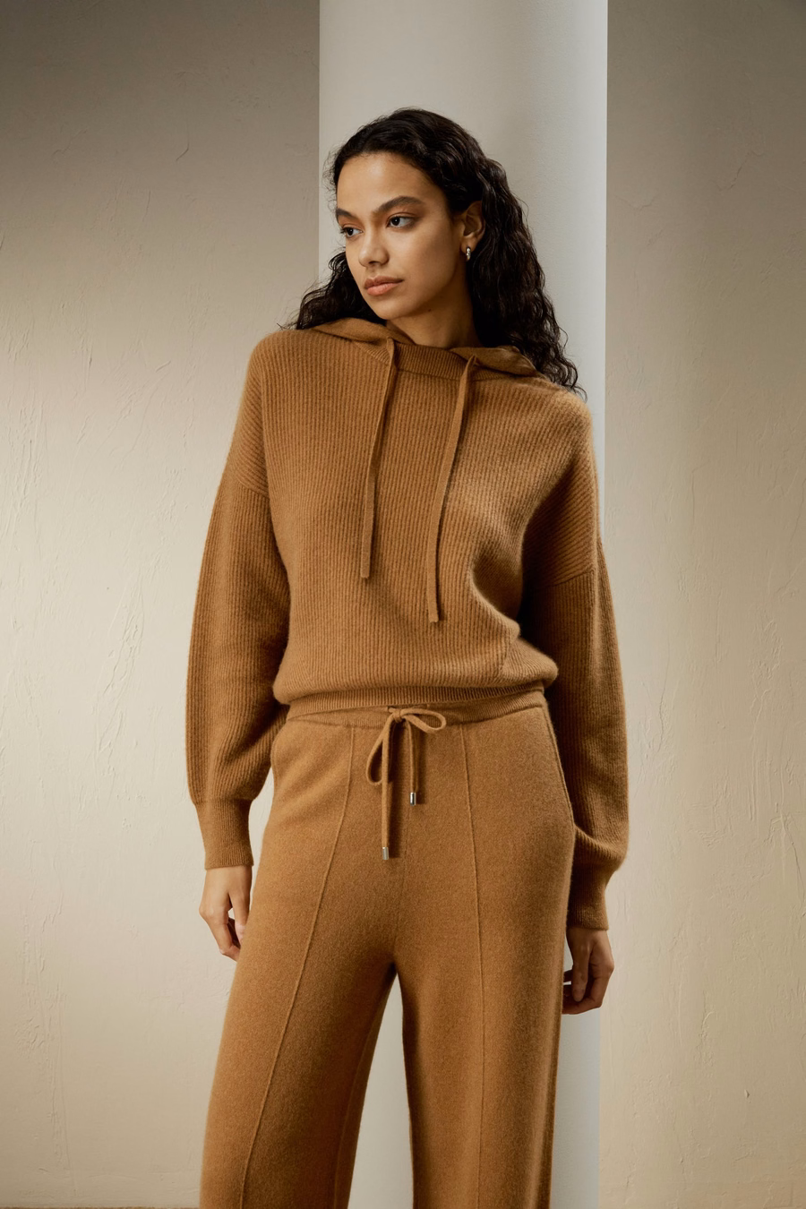 Eshe 2-en-1 sudadera de cachemir desmontable