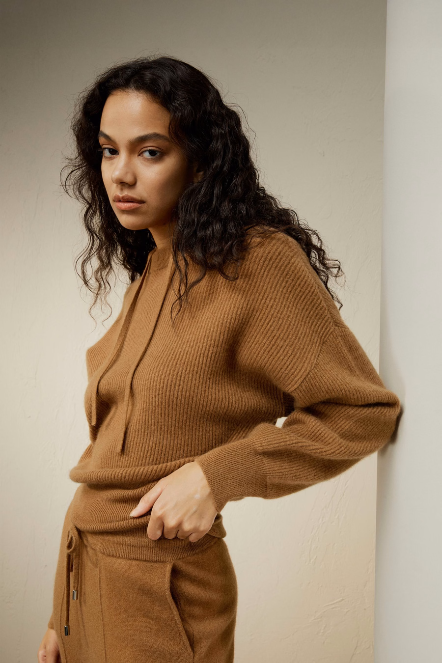 Eshe 2-en-1 sudadera de cachemir desmontable