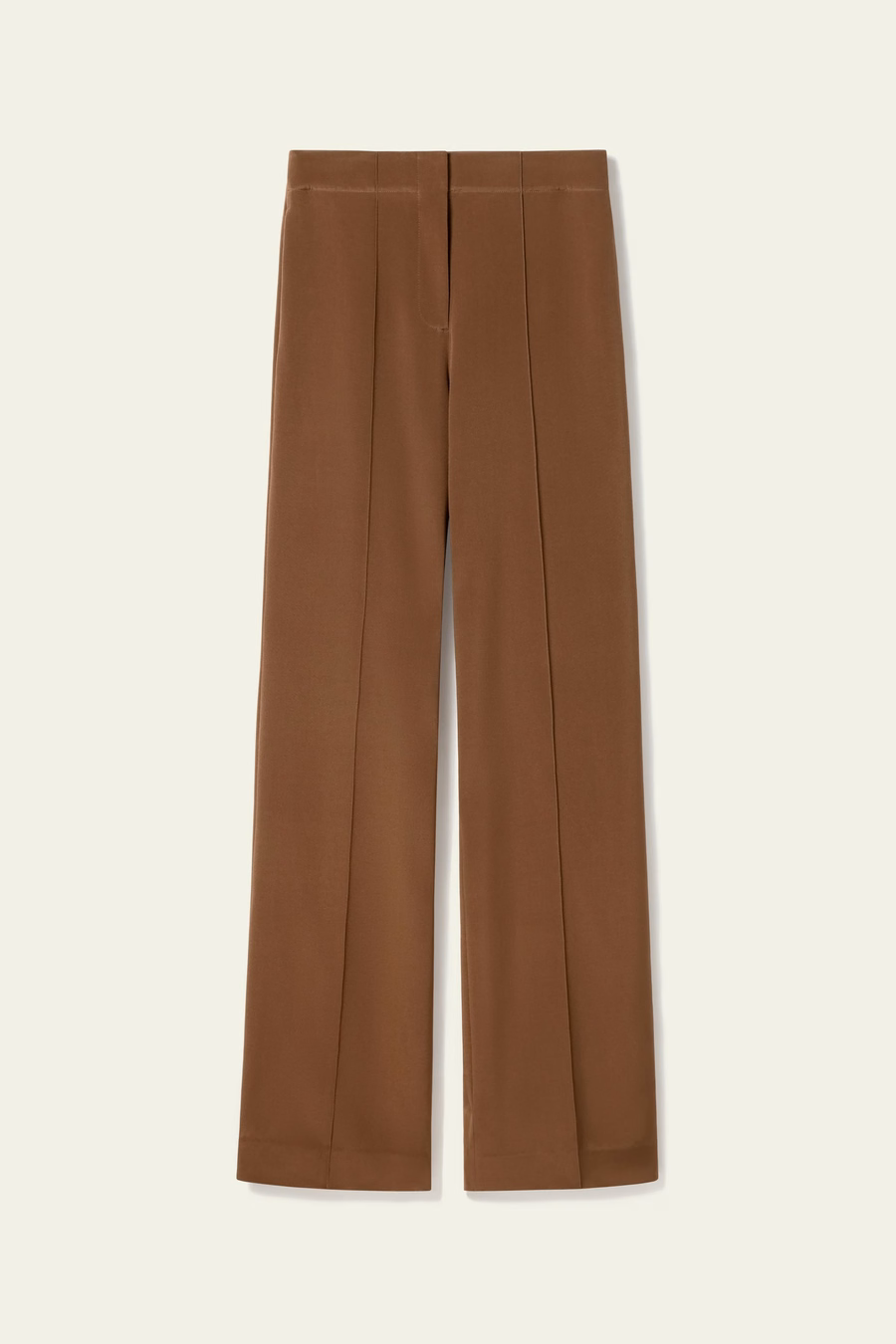 pantalón de seda crêpe minimalista
