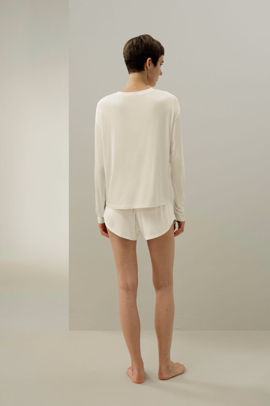 Top de Lounging Relaxed de Jersey de Seda Breeze