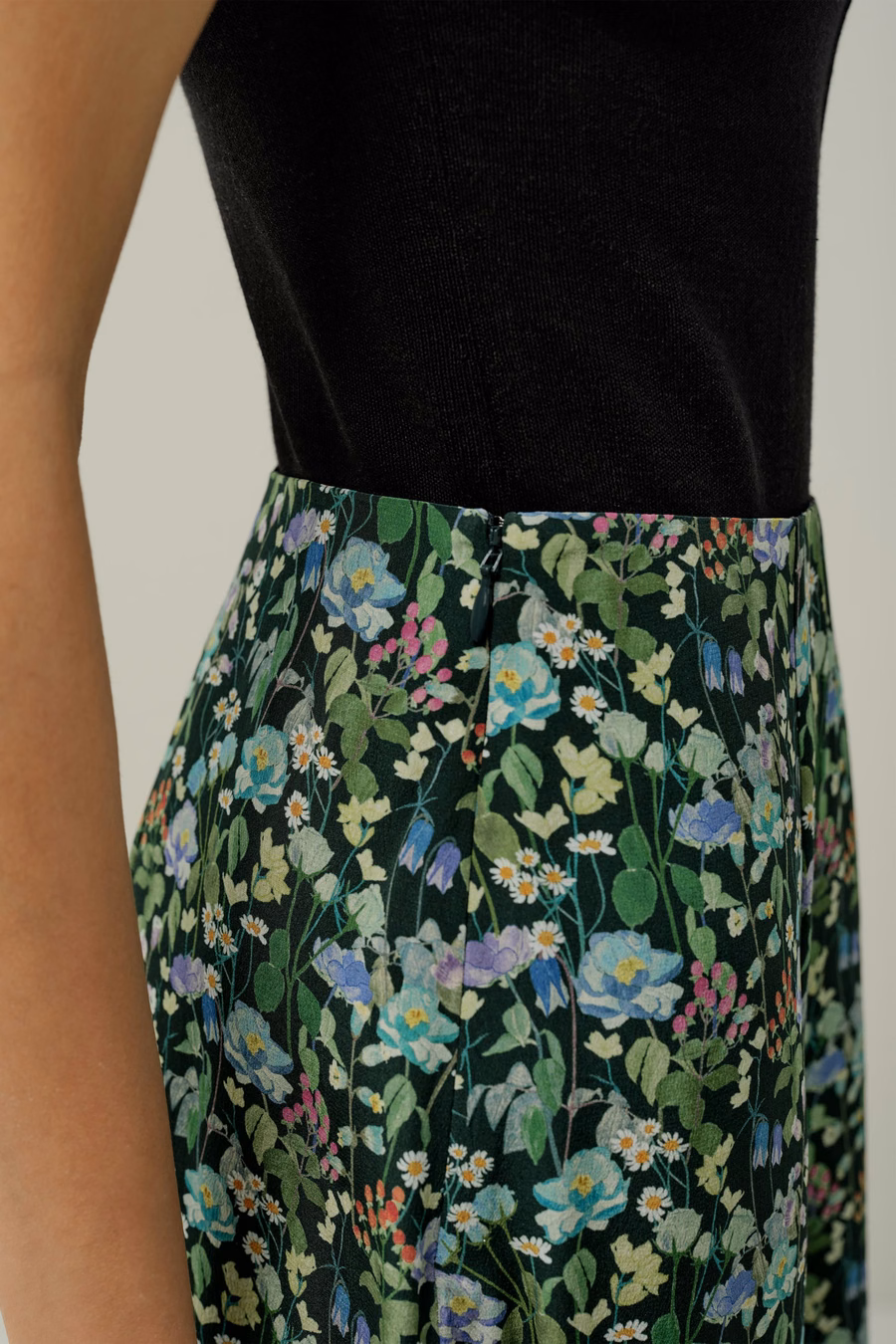 Falda de seda Bosque de Cuento de Hadas - Hecha con tela Liberty