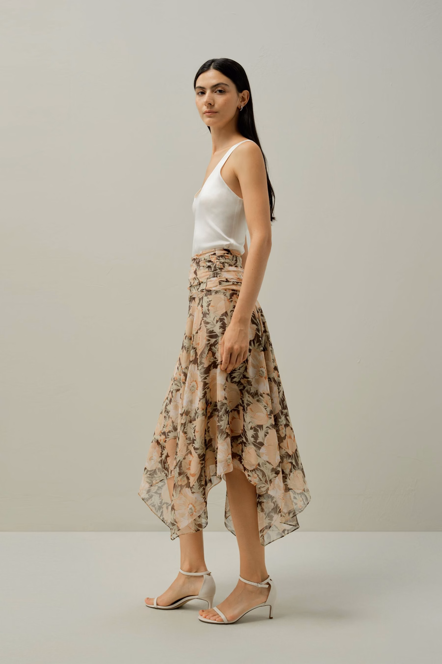 Falda Poppy Parade - Hecha con Tela Liberty
