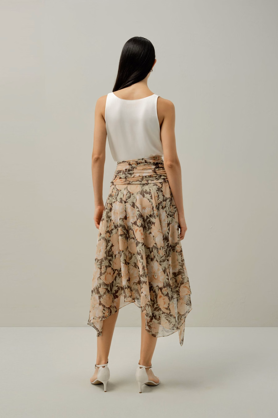 Falda Poppy Parade - Hecha con Tela Liberty