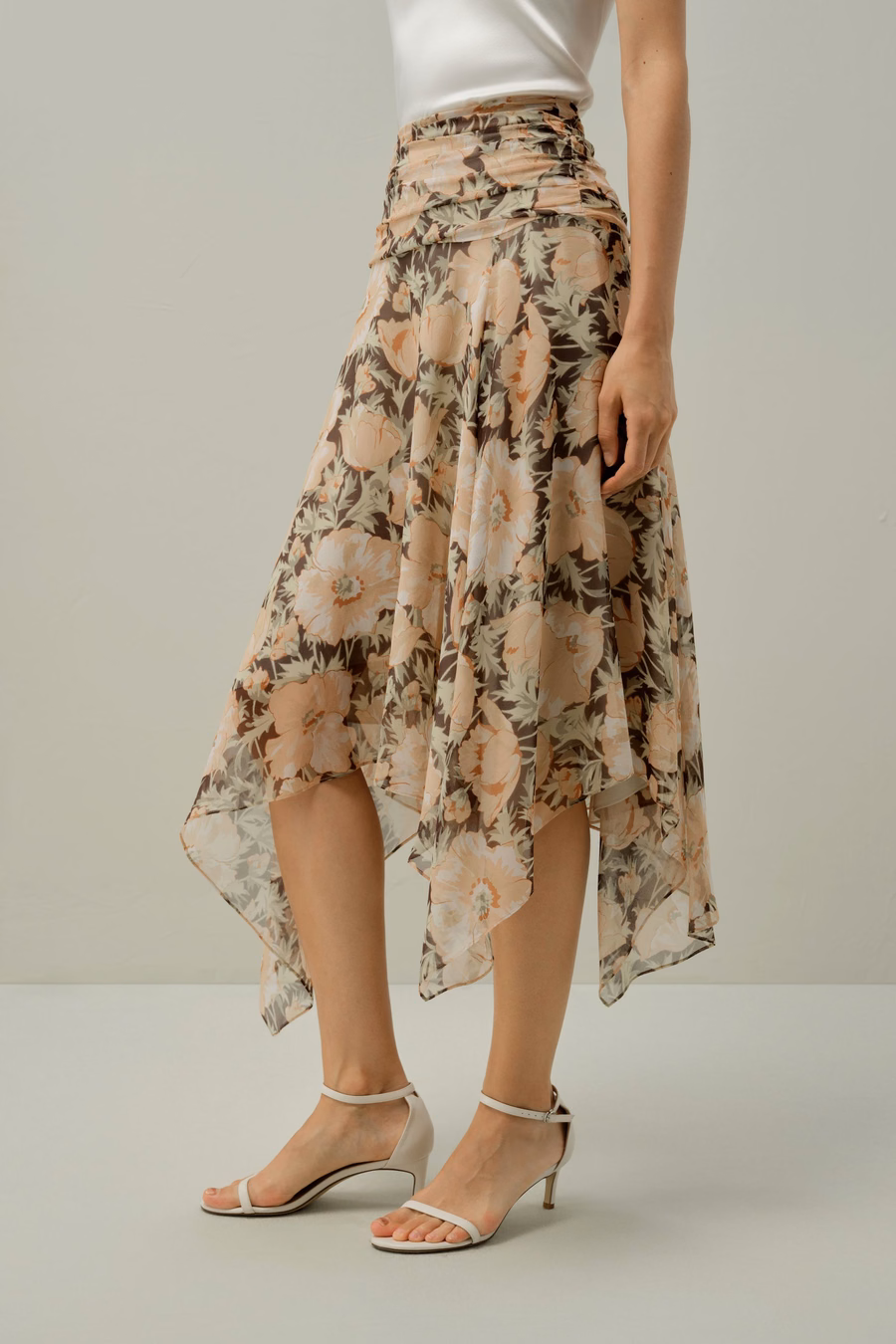 Falda Poppy Parade - Hecha con Tela Liberty