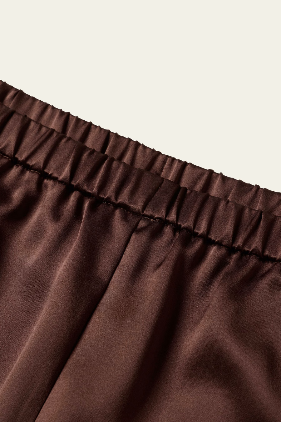 Pantalones de Seda Charmeuse de Pierna Ancha