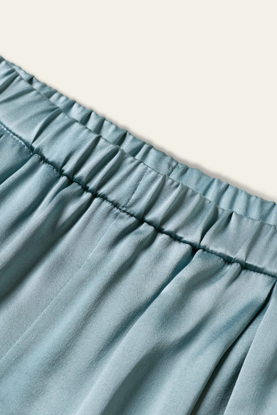 Pantalones de Seda Charmeuse de Pierna Ancha