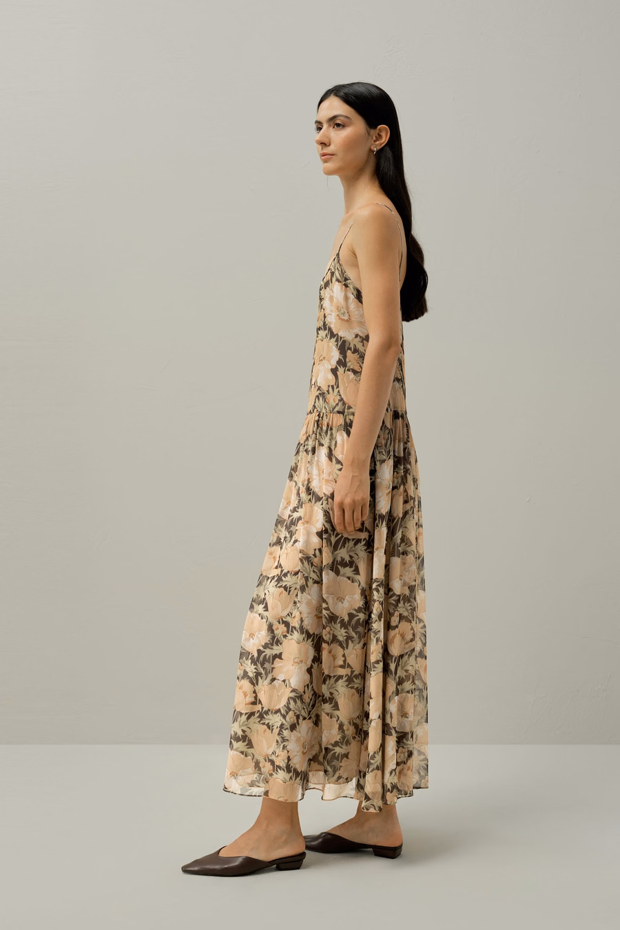 Vestido slip Poppy Parade -Hecho con tela Liberty