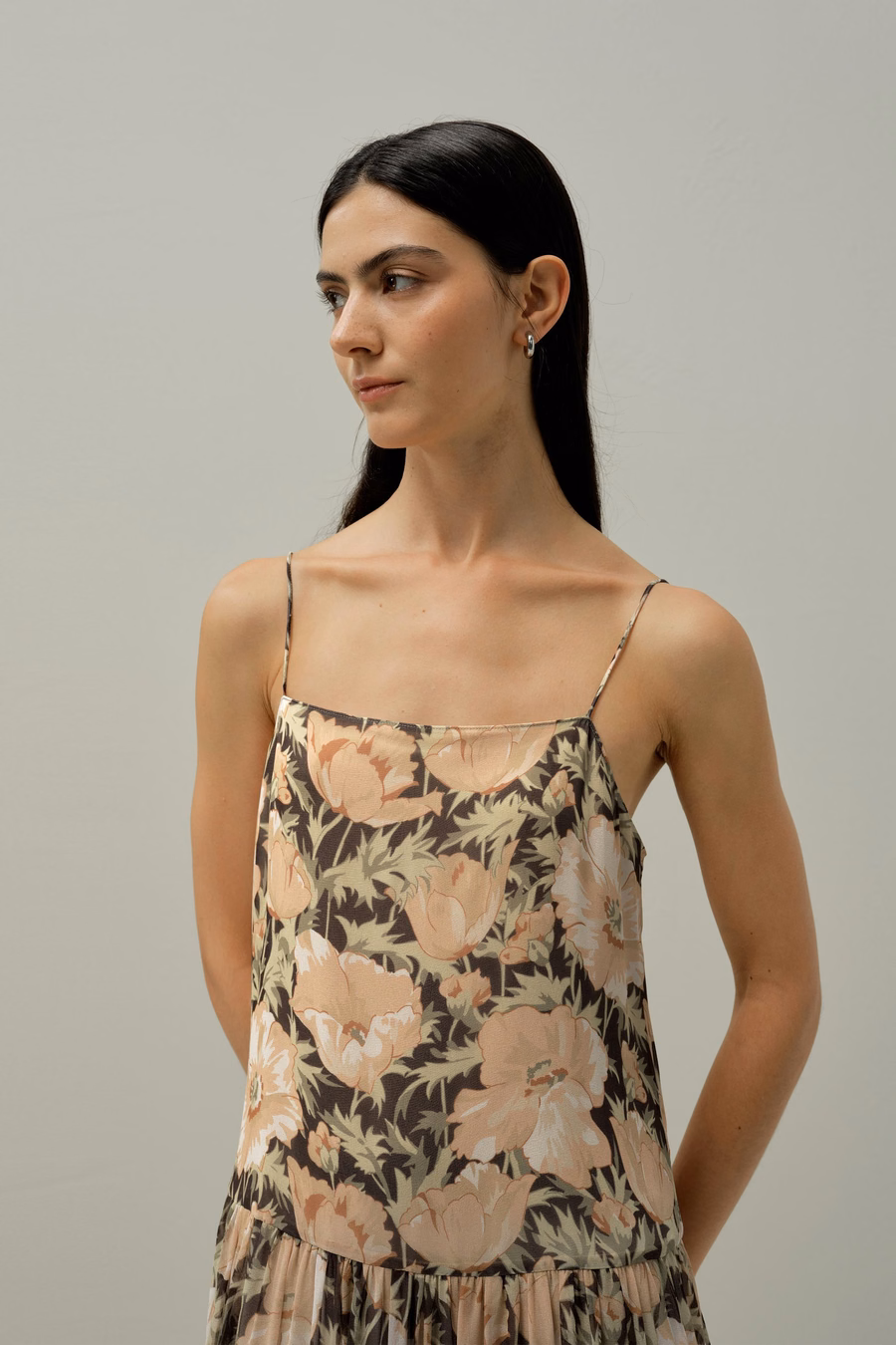 Vestido slip Poppy Parade -Hecho con tela Liberty