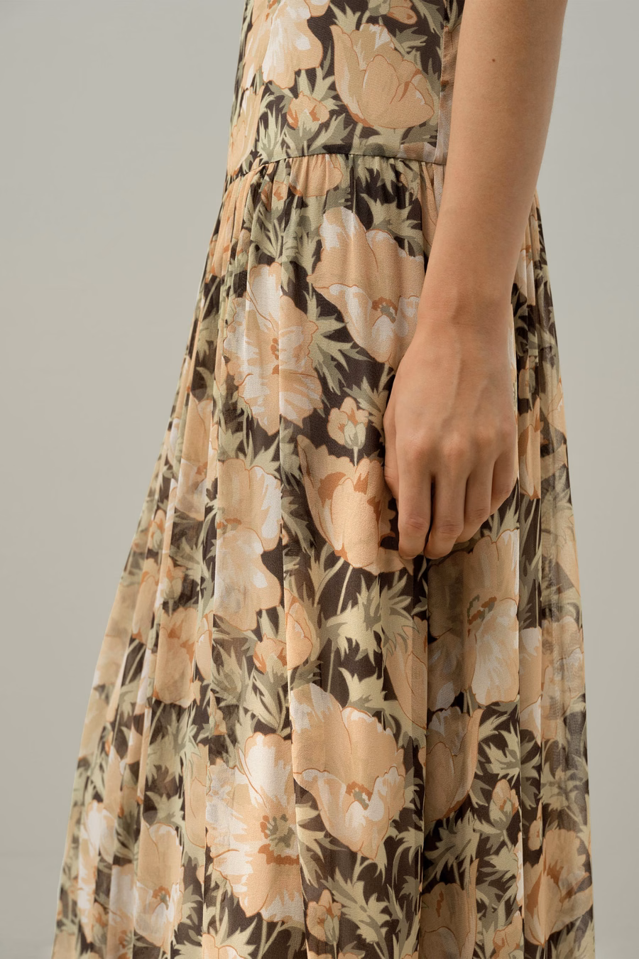 Vestido slip Poppy Parade -Hecho con tela Liberty