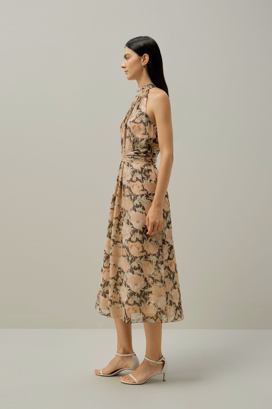 Vestido de Gasa de Seda de Amapola - Hecho con Tela Liberty