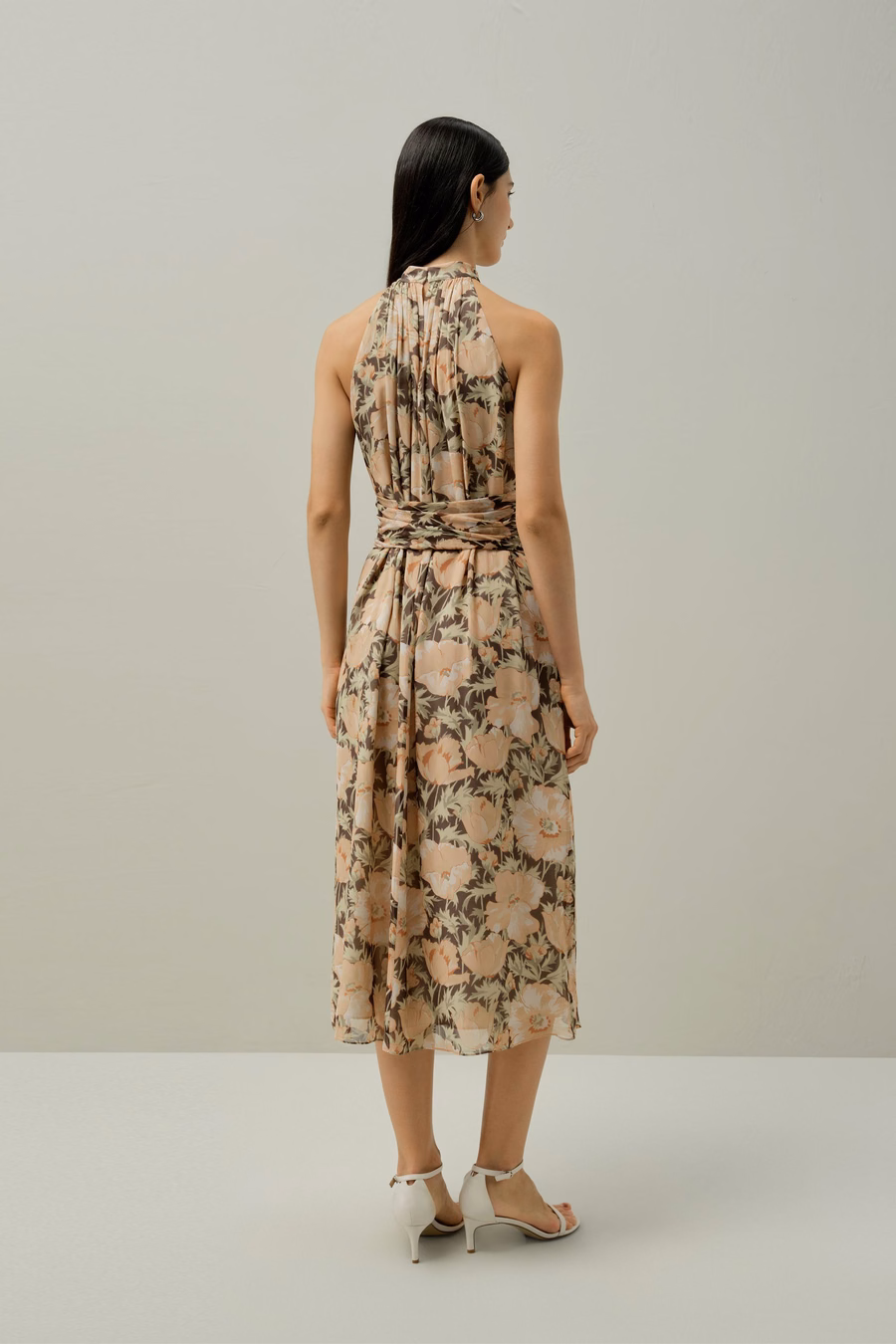 Vestido de Gasa de Seda de Amapola - Hecho con Tela Liberty