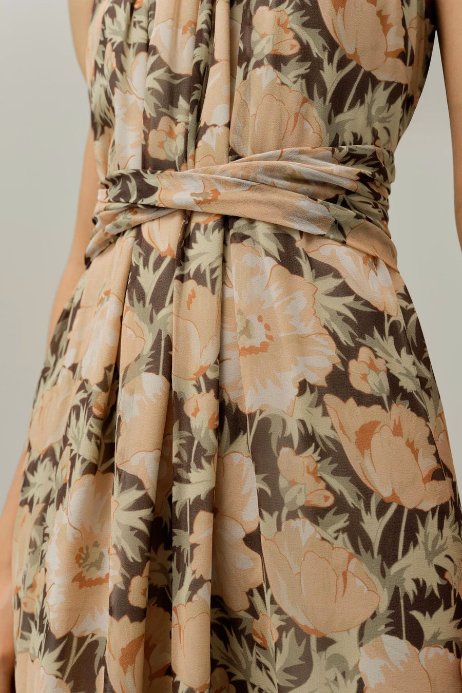 Vestido de Gasa de Seda de Amapola - Hecho con Tela Liberty