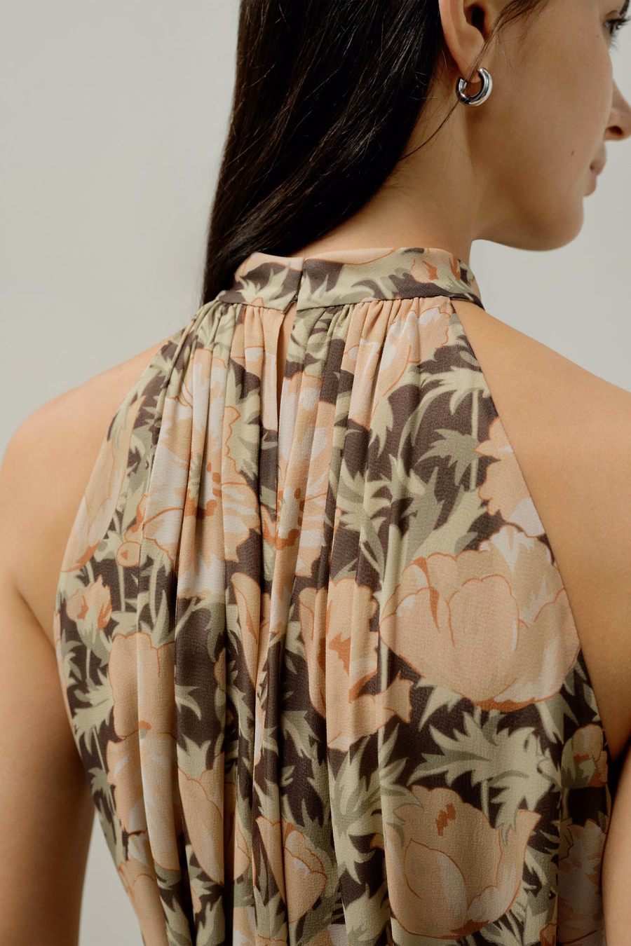 Vestido de Gasa de Seda de Amapola - Hecho con Tela Liberty