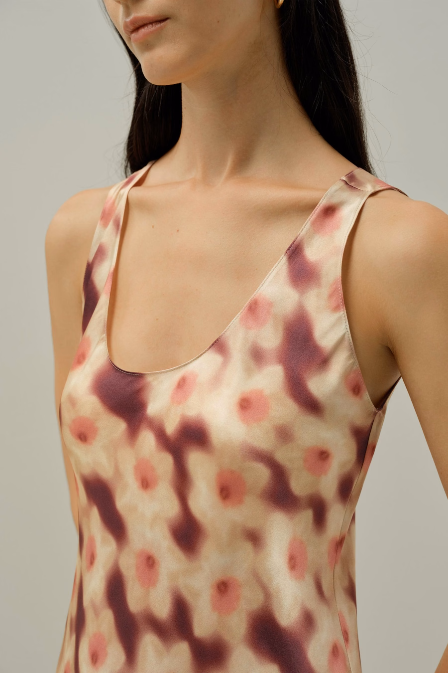 Deep U-Neckdress - Hecho Con Tela Liberty