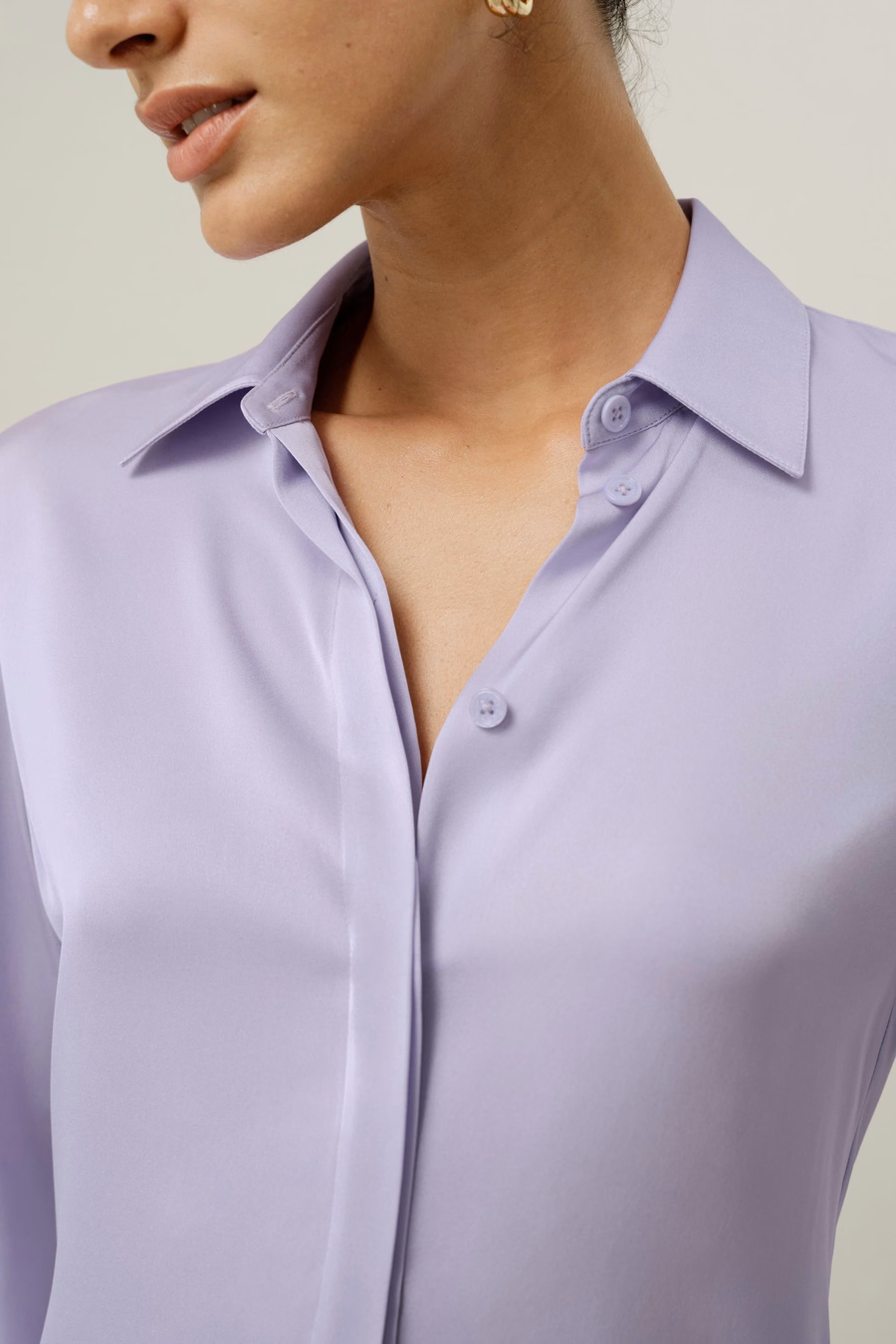 Camisa de Georgette Doble Stretch