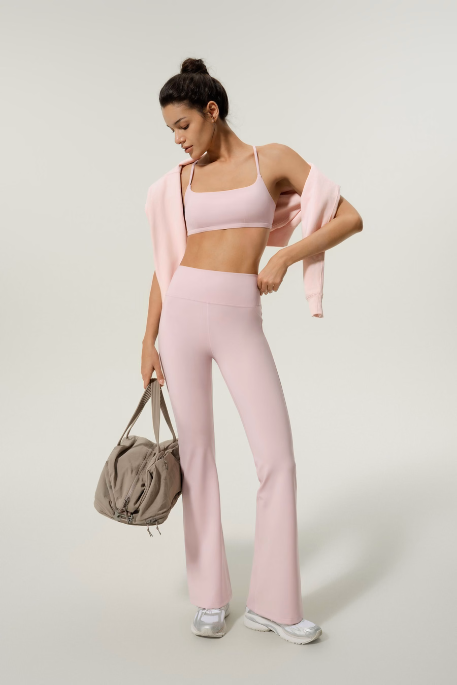 Leggings de flujo con drapeado SilkContour™