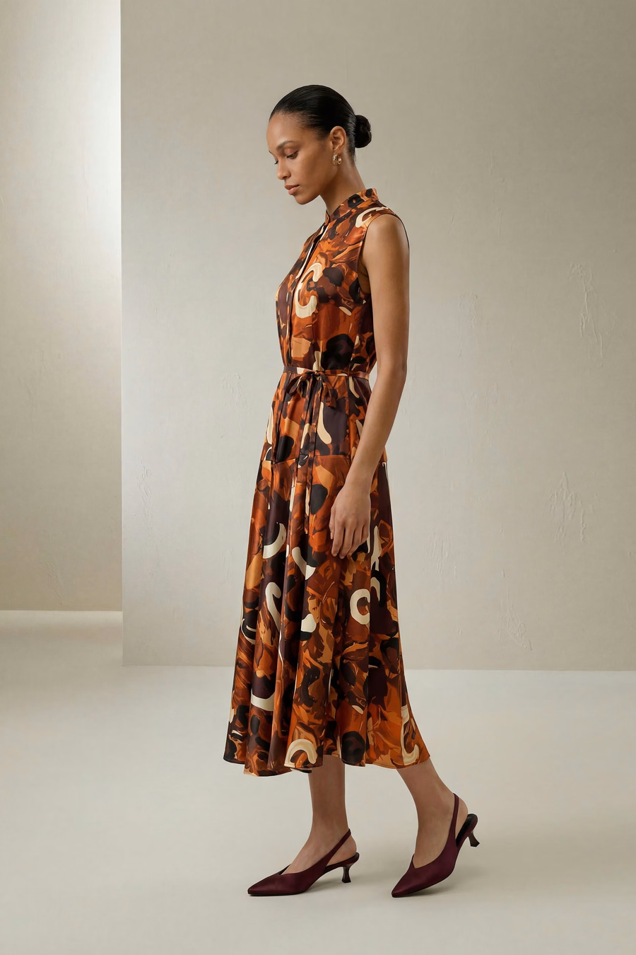 Vestido largo de seda Whisper