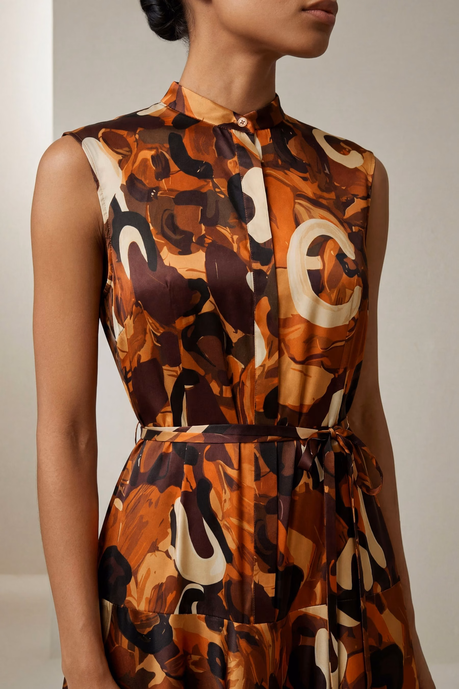 Vestido largo de seda Whisper