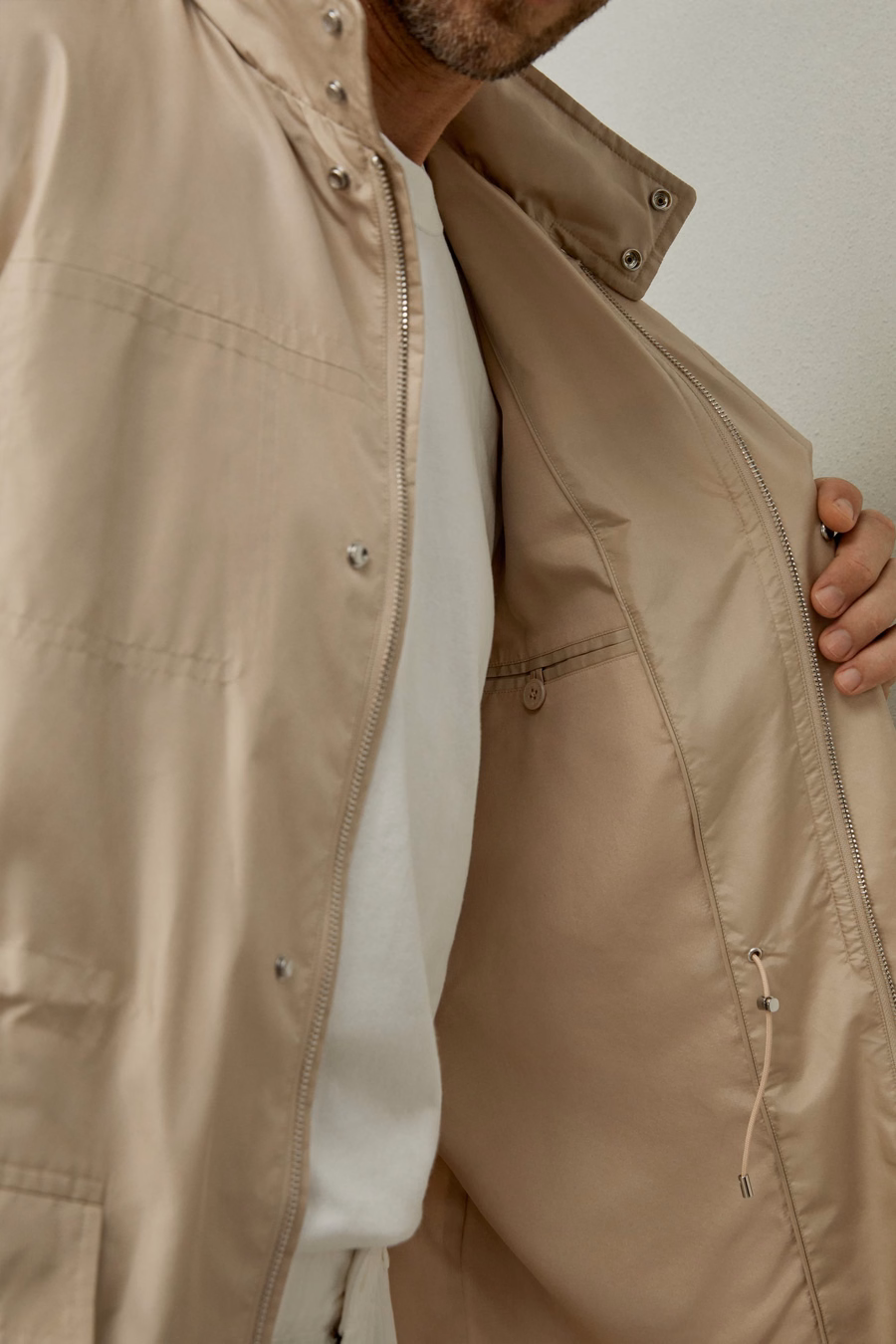Chaqueta de utilidad moderna para hombres, resistente al agua