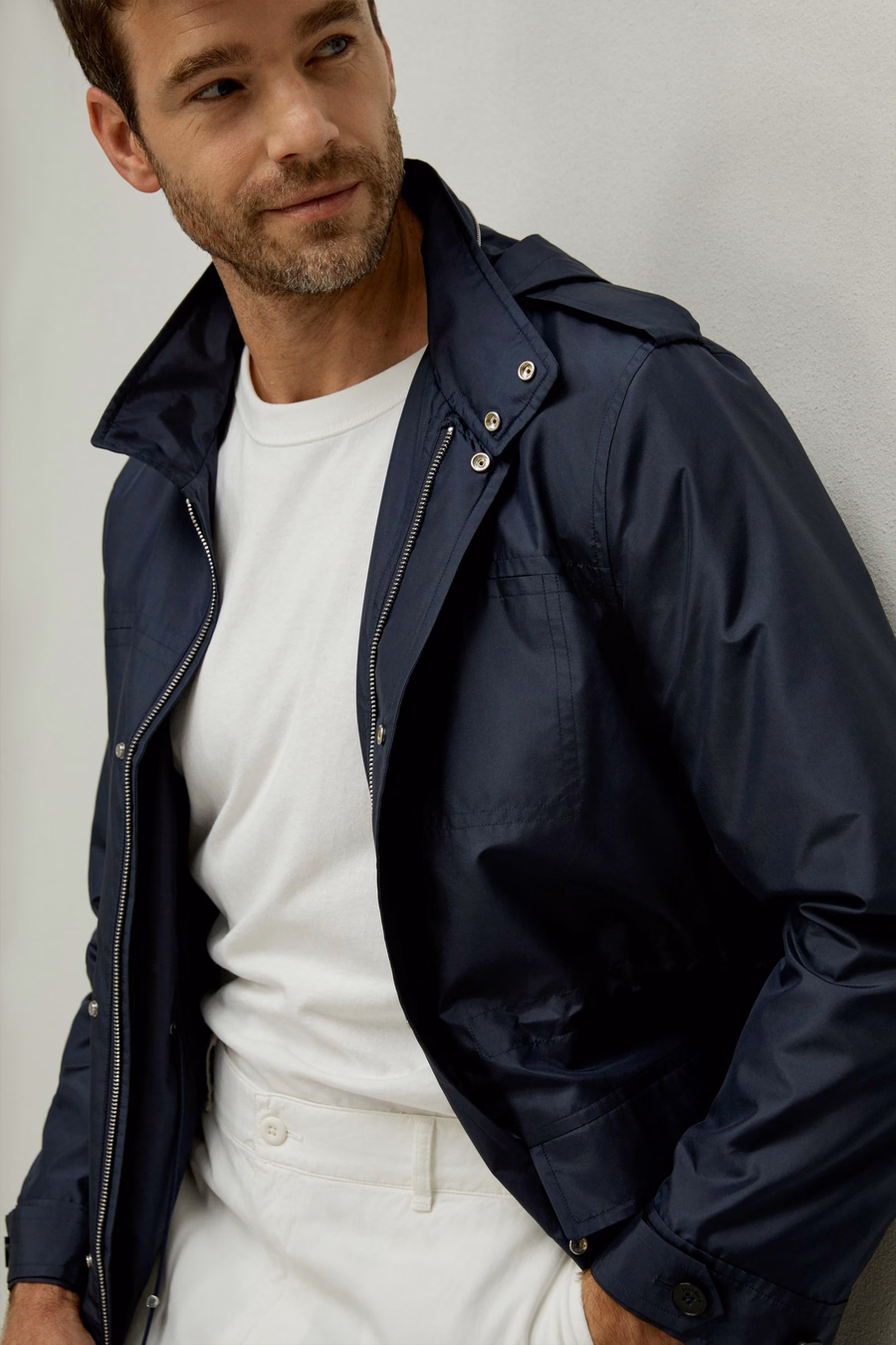 Chaqueta de utilidad moderna para hombres, resistente al agua