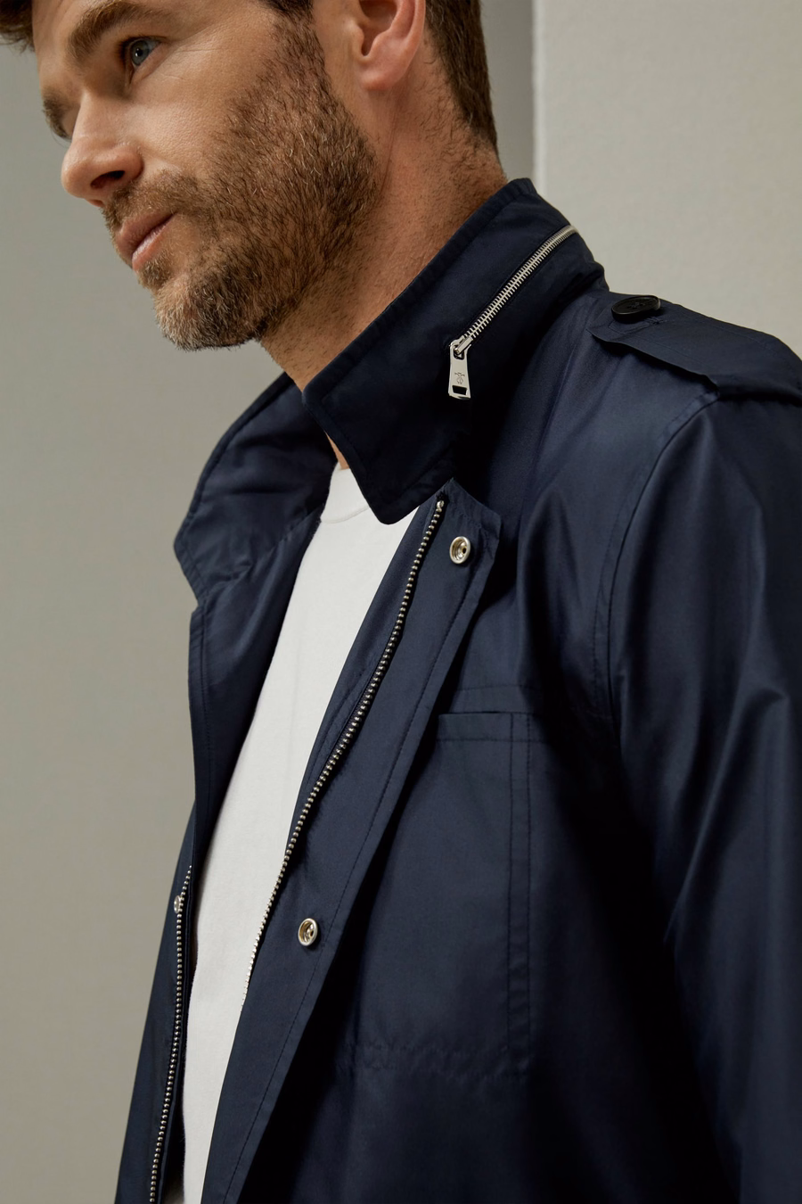 Chaqueta de utilidad moderna para hombres, resistente al agua