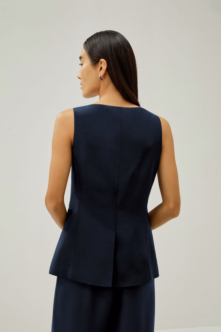 Chaqueta Blazer de Seda con Botones