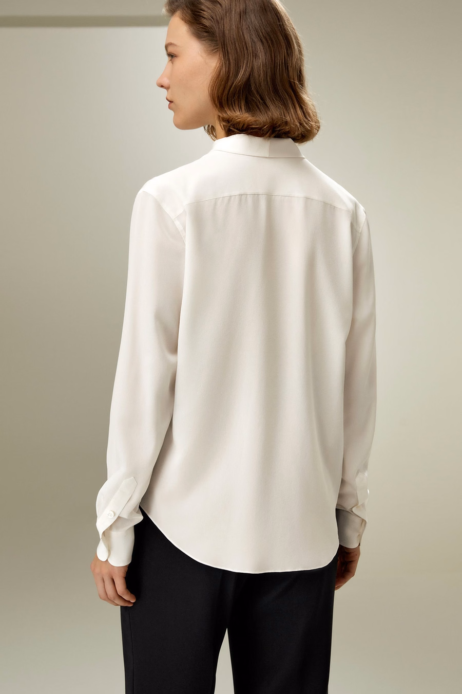 Blusa con Lazo de Seda