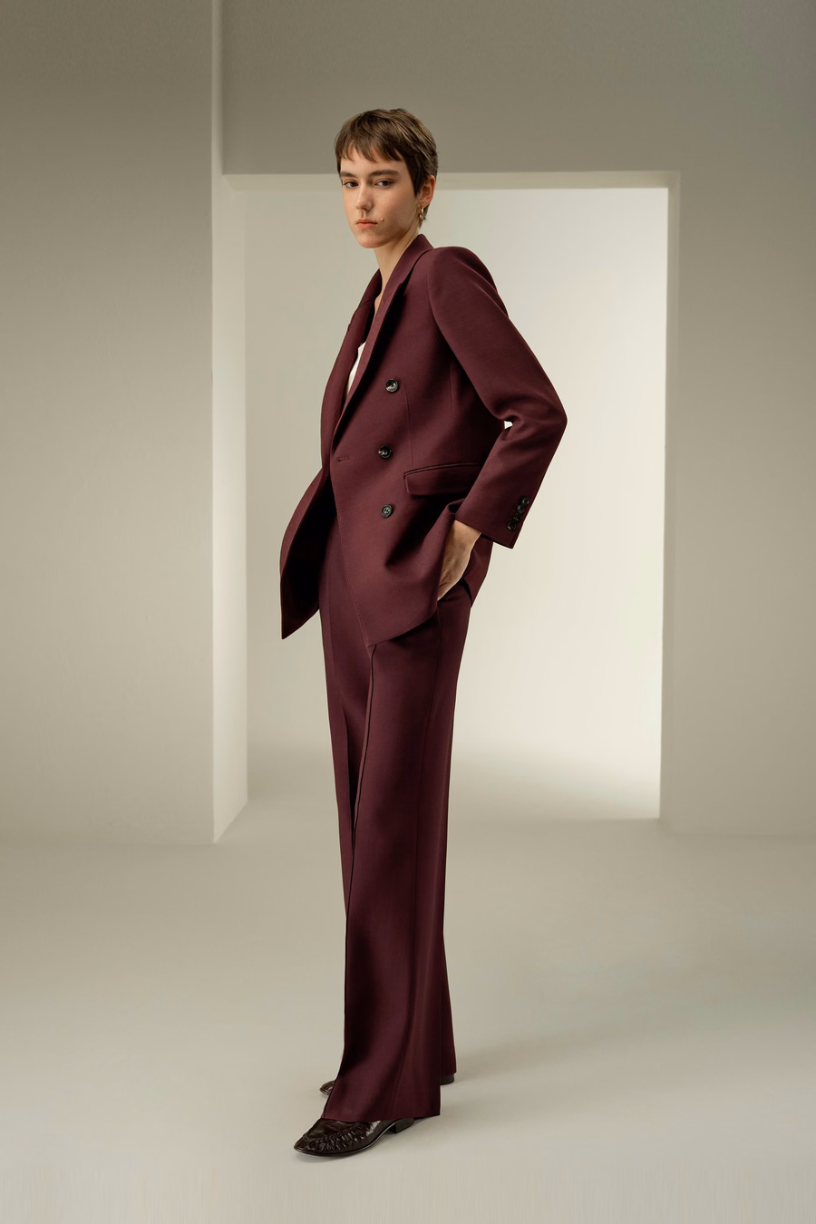 Blazer de solapa cruzada