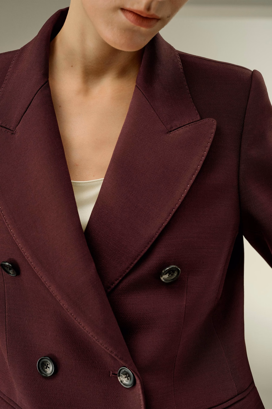 Blazer de solapa cruzada