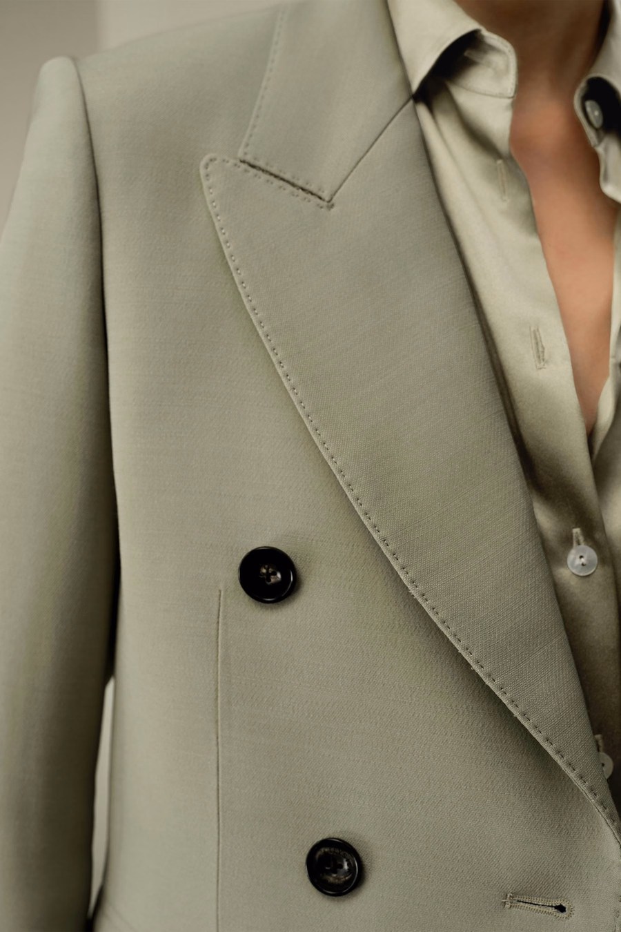 Blazer de solapa cruzada