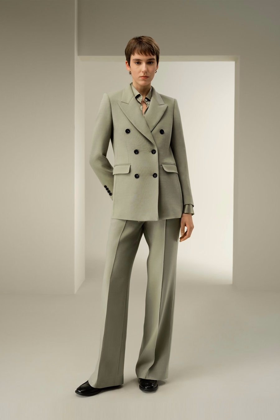 Blazer de solapa cruzada