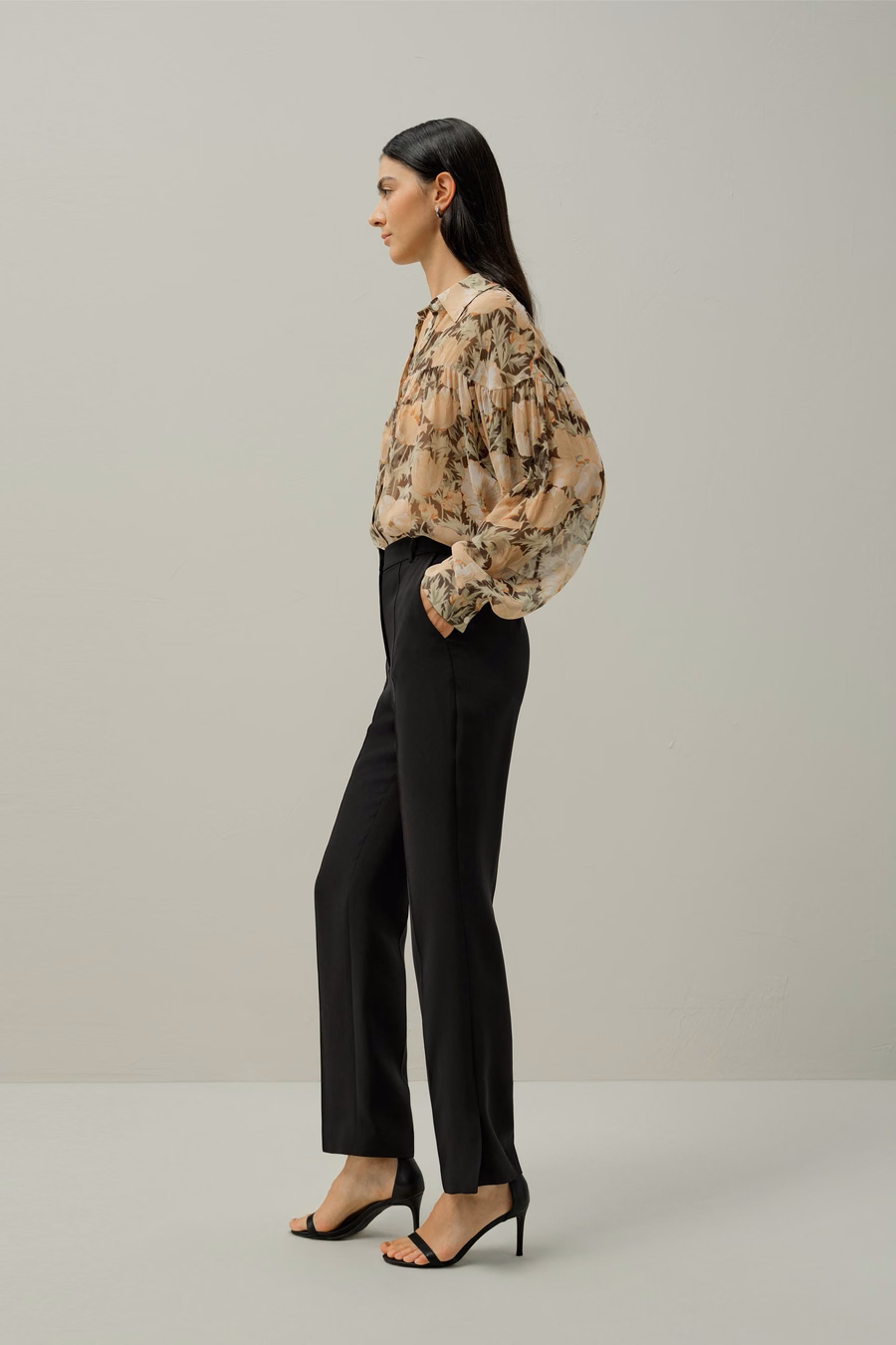 Blusa de seda Poppy Parade - Hecha con tela Liberty
