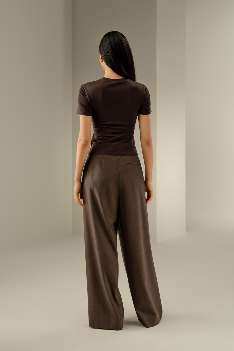 Camisa de Jersey de Seda Ajustada y Slim