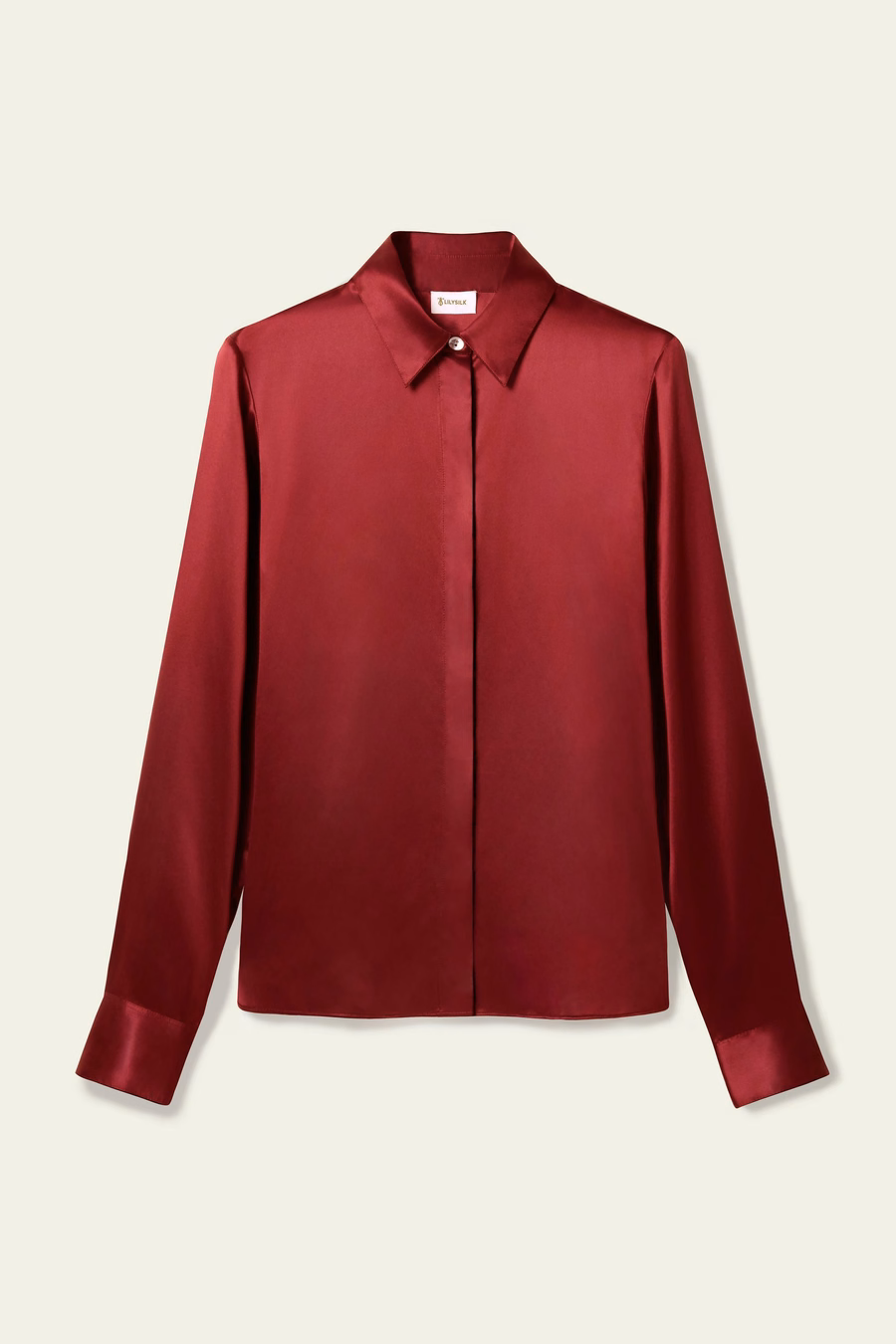 Camisa de seda con silueta elegante