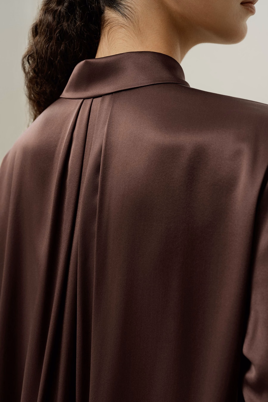 Vestido Camisero de Seda Charmeuse