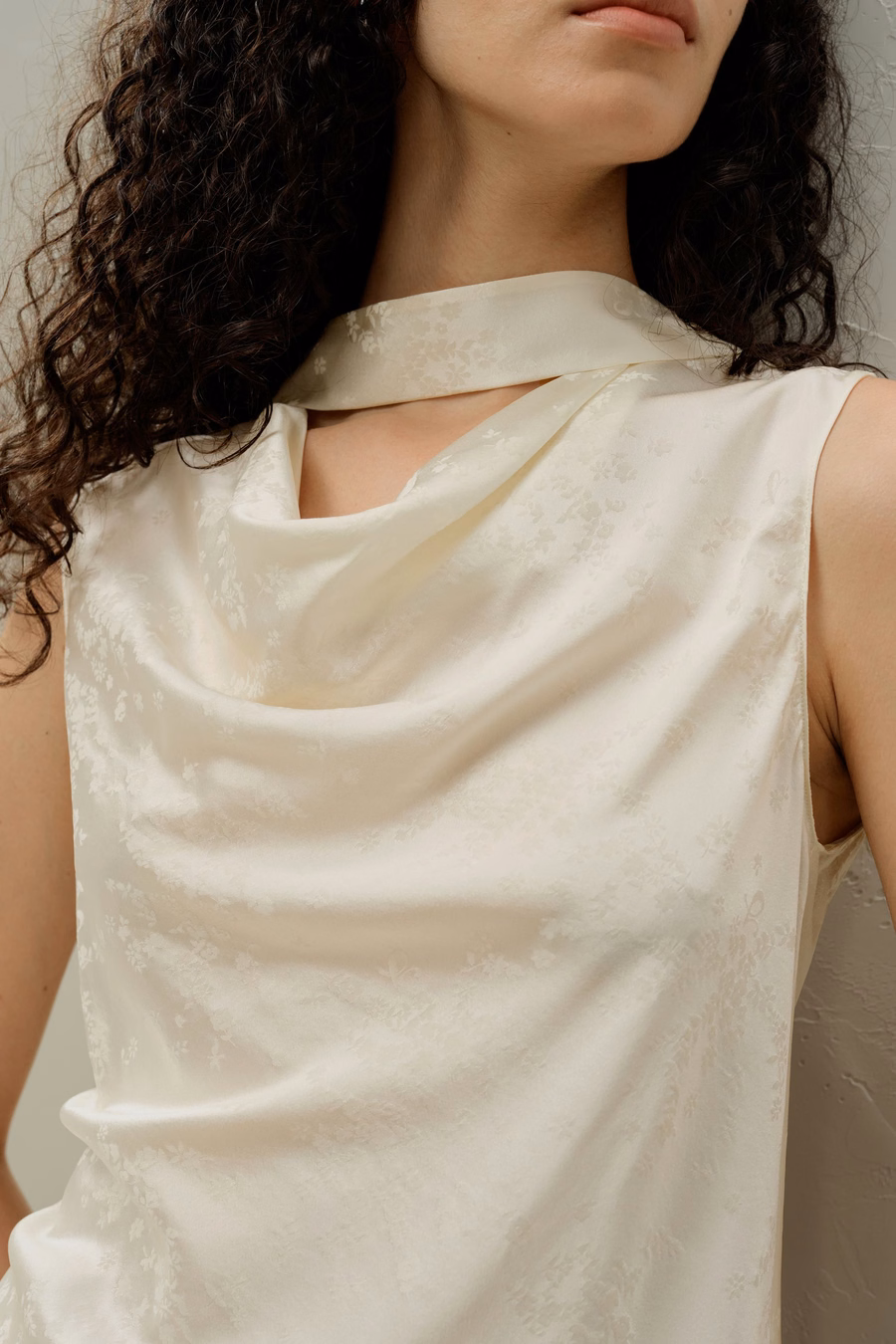 Tanque de Seda Jacquard YING