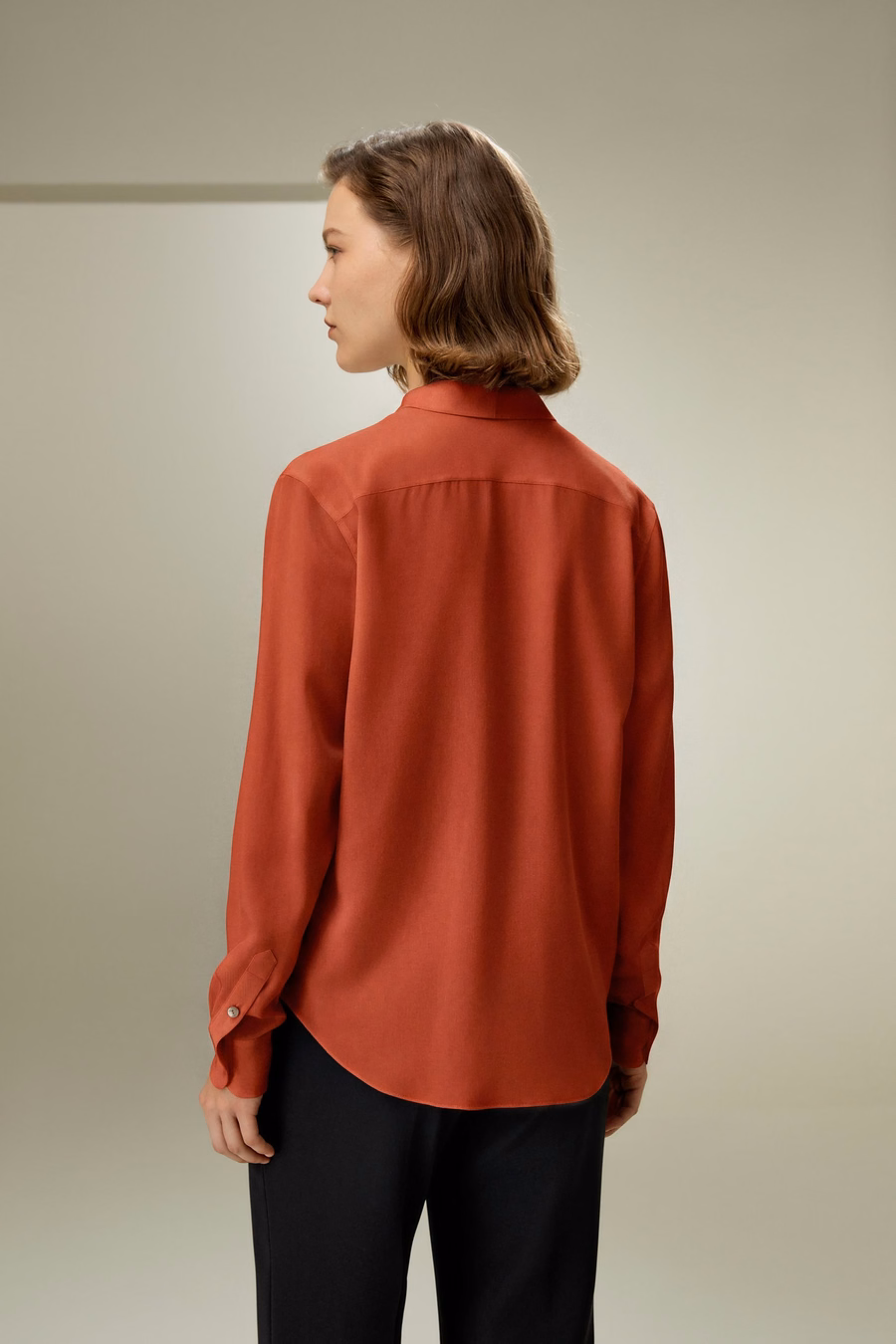 Blusa con Lazo de Seda