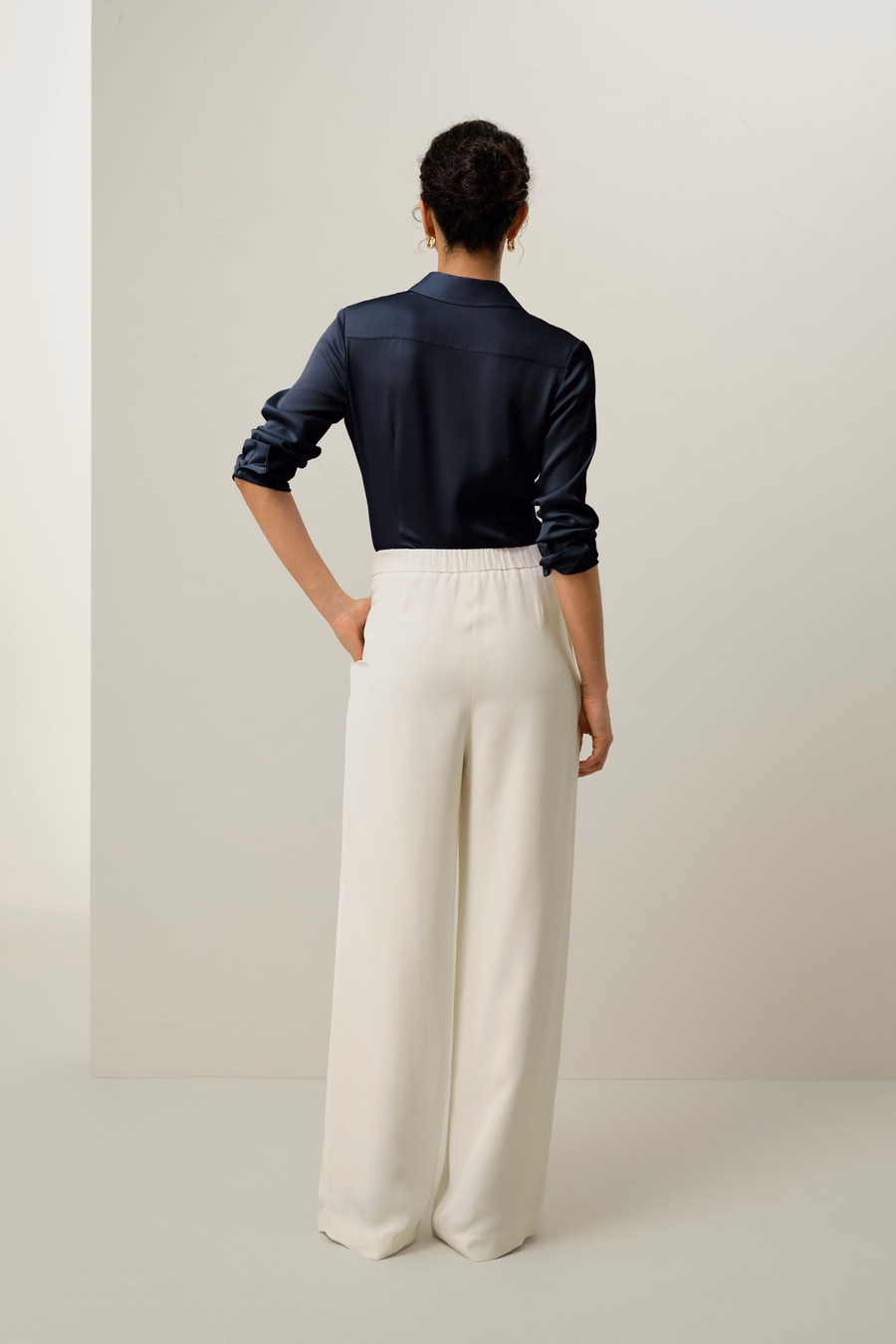 Camisa de Georgette Doble Stretch