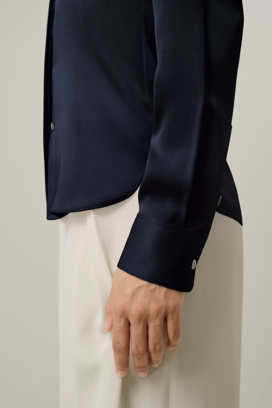 Camisa de Georgette Doble Stretch