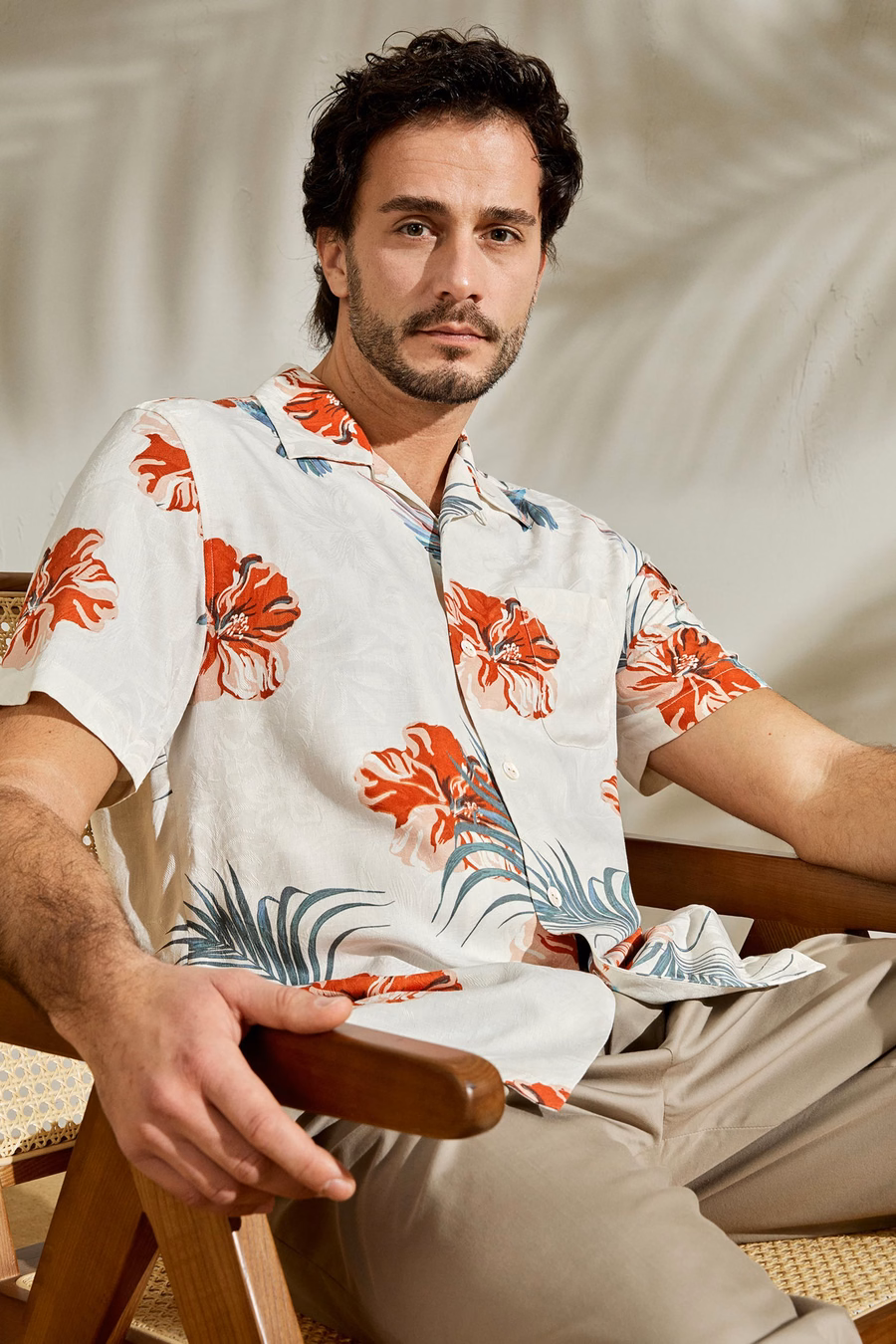 Camisa Hibisco de Crucero Hawaiana