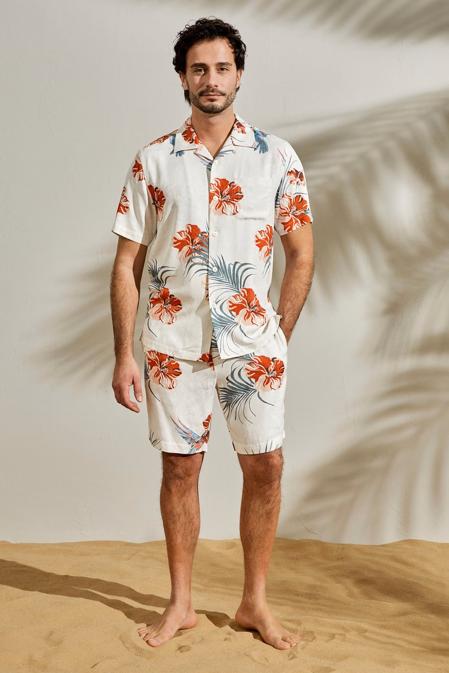 Camisa Hibisco de Crucero Hawaiana