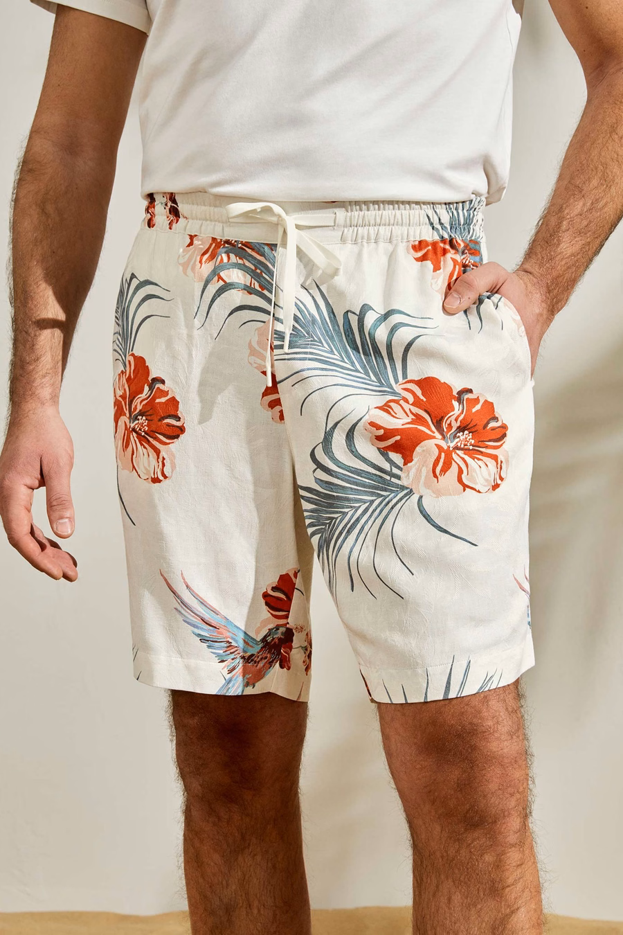 Shorts Hawaianos Hibiscus