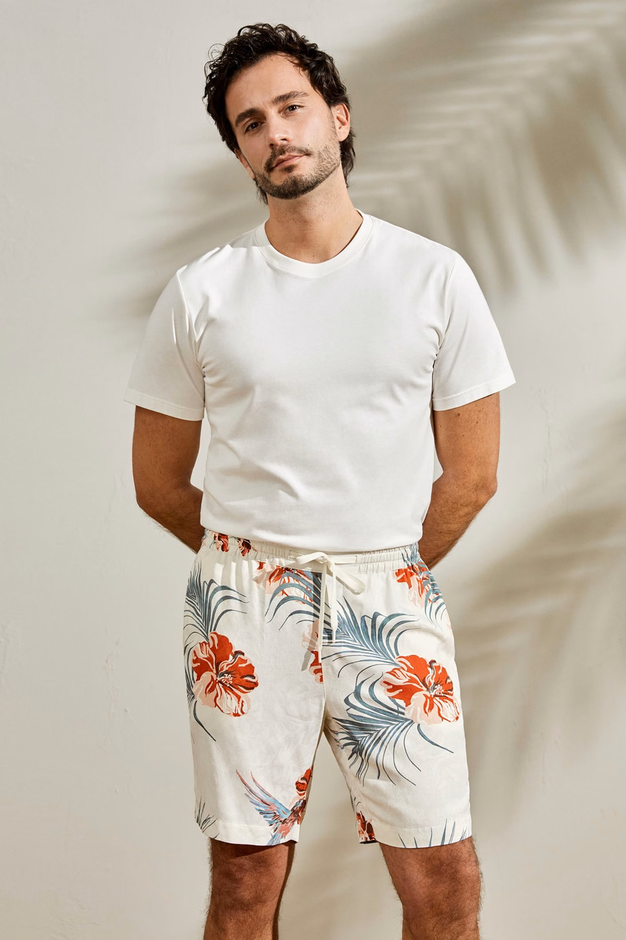 Shorts Hawaianos Hibiscus