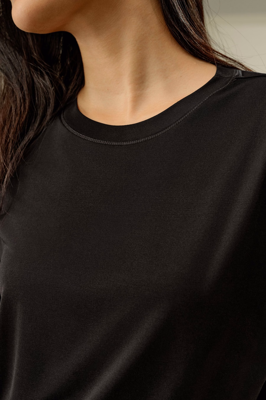 Tee de Jersey de Seda Oversized