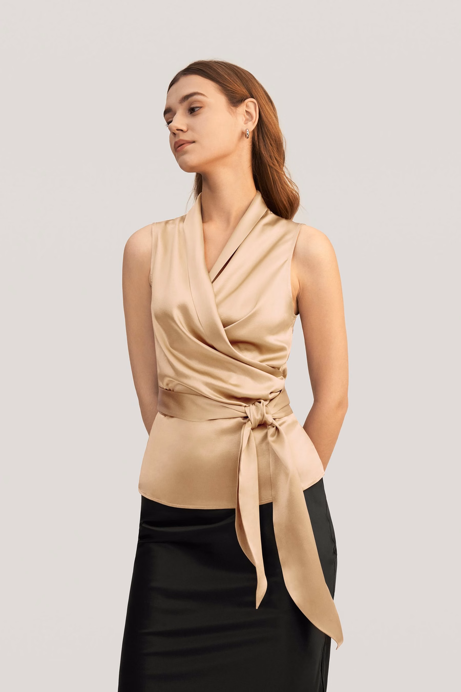 Blusa Elegante de Seda para Mujeres