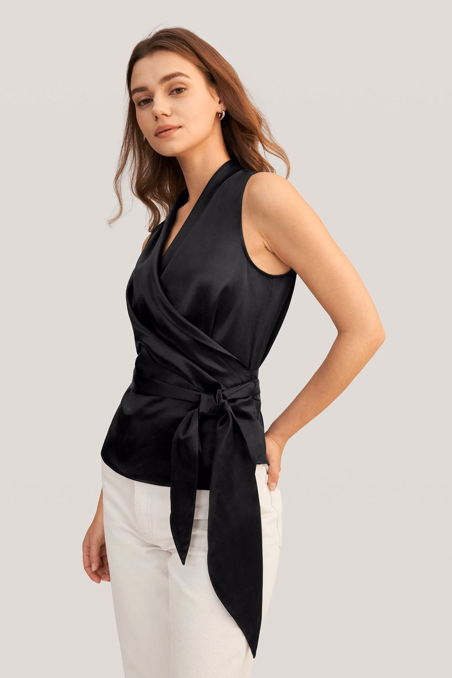 Blusa Elegante de Seda para Mujeres
