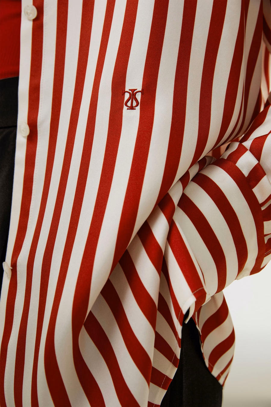 Camisa de seda a rayas Amalfi